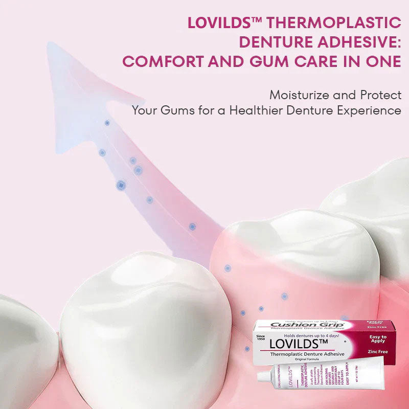 ⏰[Official Brand Store 24-Hours Promotion Buy 1 Get 2 Free] LOVILDS™ Thermoplastic Denture Adhesive