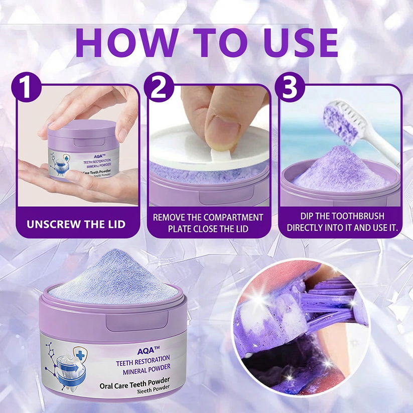 AQA™ TeethRestoration Mineral Powder🦷 (🎁Flash Sale - Don’t Miss Out)