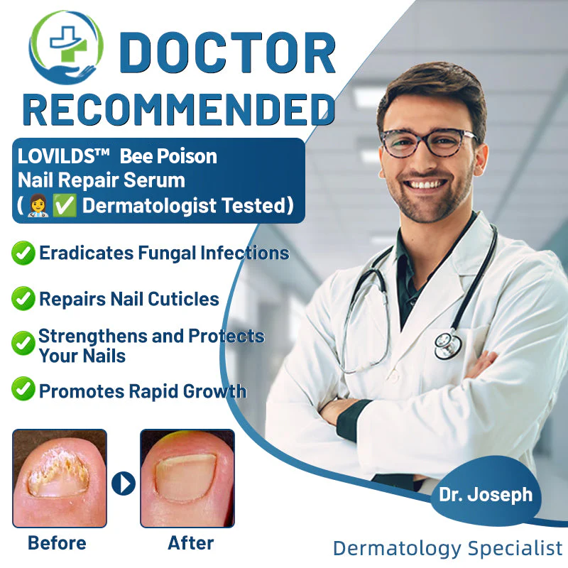 (🔥LAST DAY SALE-82% OFF) LOVILDS™ Nail Fungus Bee Poison Treatment Serum