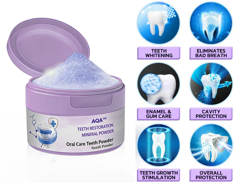 AQA™ TeethRestoration Mineral Powder🦷 (🎁Flash Sale - Don’t Miss Out)