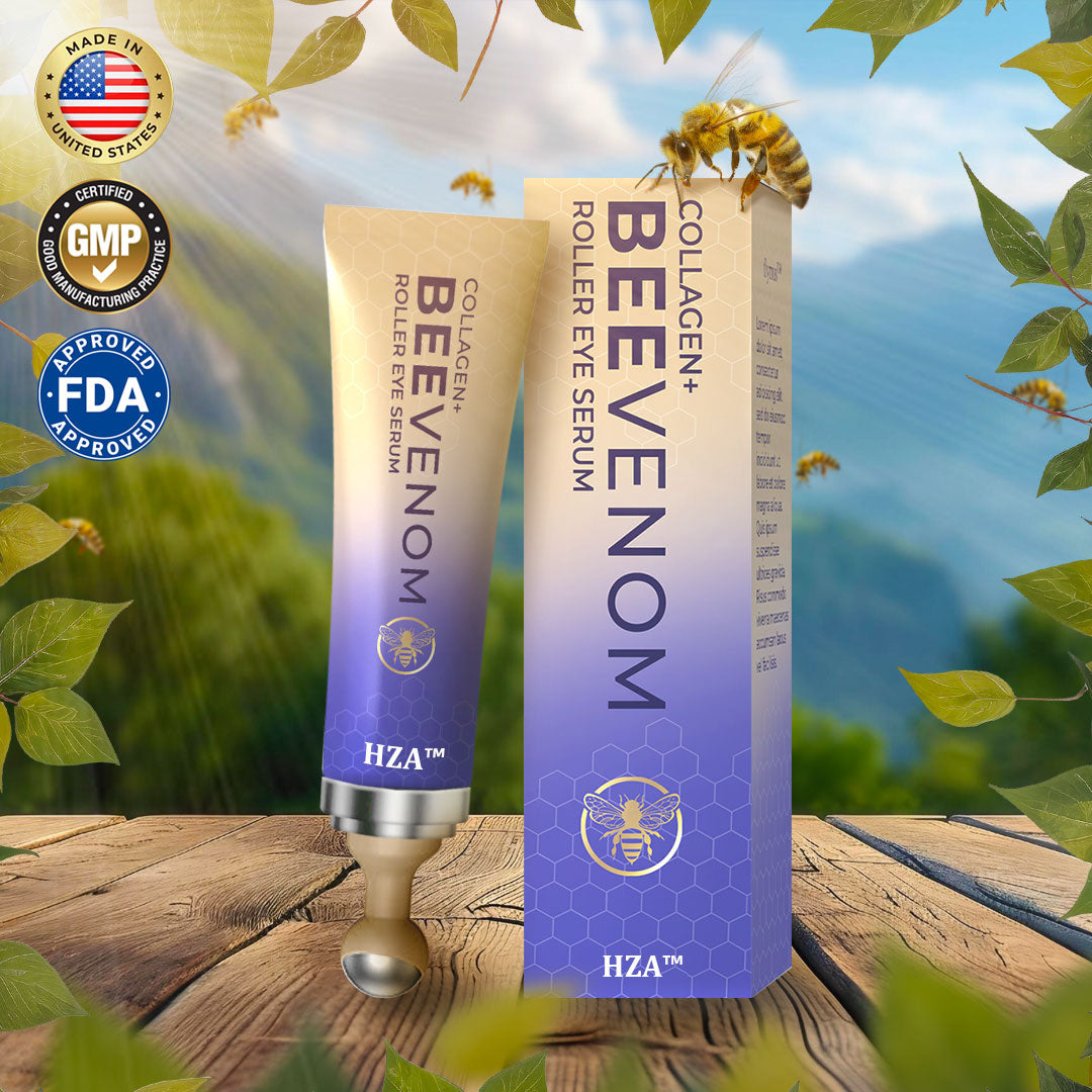 HZA  Collagen+ Bee Venom Roller Eye Cream 🇺🇸 Dermatologist Approved