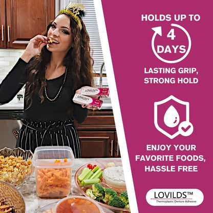 ⏰[Official Brand Store 24-Hours Promotion Buy 1 Get 2 Free] LOVILDS™ Thermoplastic Denture Adhesive