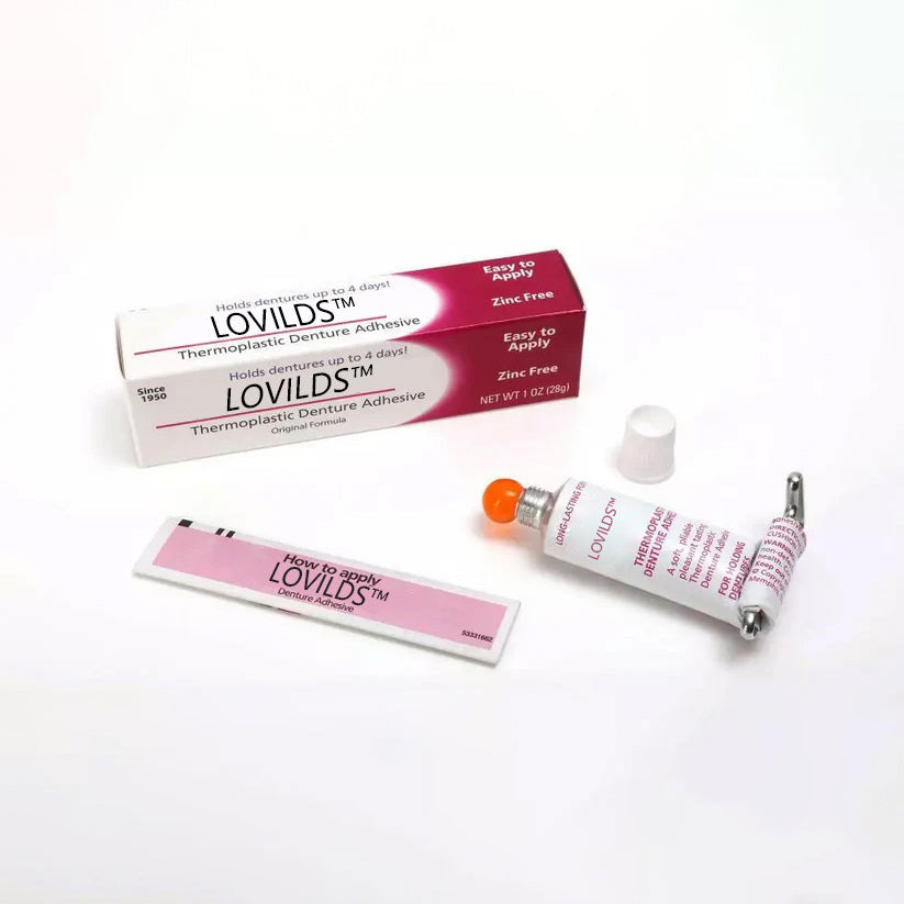 ⏰[Official Brand Store 24-Hours Promotion Buy 1 Get 2 Free] LOVILDS™ Thermoplastic Denture Adhesive